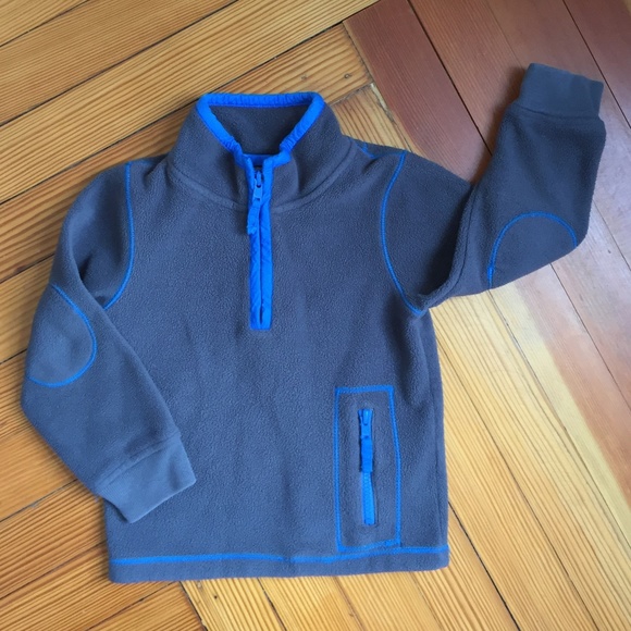 Mini Boden Other - Mini Boden Grey Blue Fleece Pullover 2-3 Years